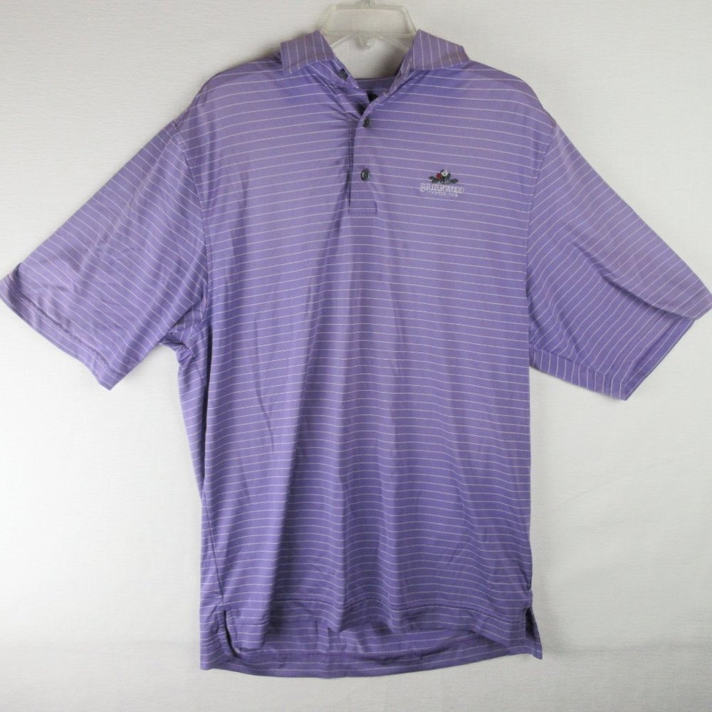 FootJoy Striped Polo Shirt Size M Performance Golf